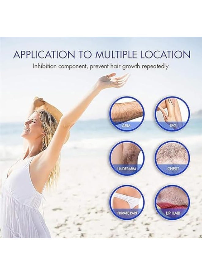 Hair Slayer-Hairslayer Body Hair Removal Powder,Hairslayer Hair Removal,Smooth Body Care For Women & Men,Hair Remove Powder For Women & Men,Herbal Wax Powder Hair Removal For All Skin Types (240G) - Image 2